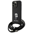 Kryt Karl Lagerfeld Karl & Choupette pro iPhone 15 Pro Max – černý