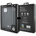 BMW pouzdro M Edition Carbon Stripe & Strap pro iPhone 15 / 14 / 13 – černé