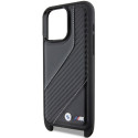 BMW pouzdro M Edition Carbon Stripe & Strap pro iPhone 15 Pro Max – černé