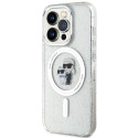 Kryt Karl Lagerfeld KARL&CHOUPETTE Glitter iPhone 15 Pro (MagSafe) tra