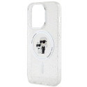 Kryt Karl Lagerfeld KARL&CHOUPETTE Glitter iPhone 15 Pro (MagSafe) tra