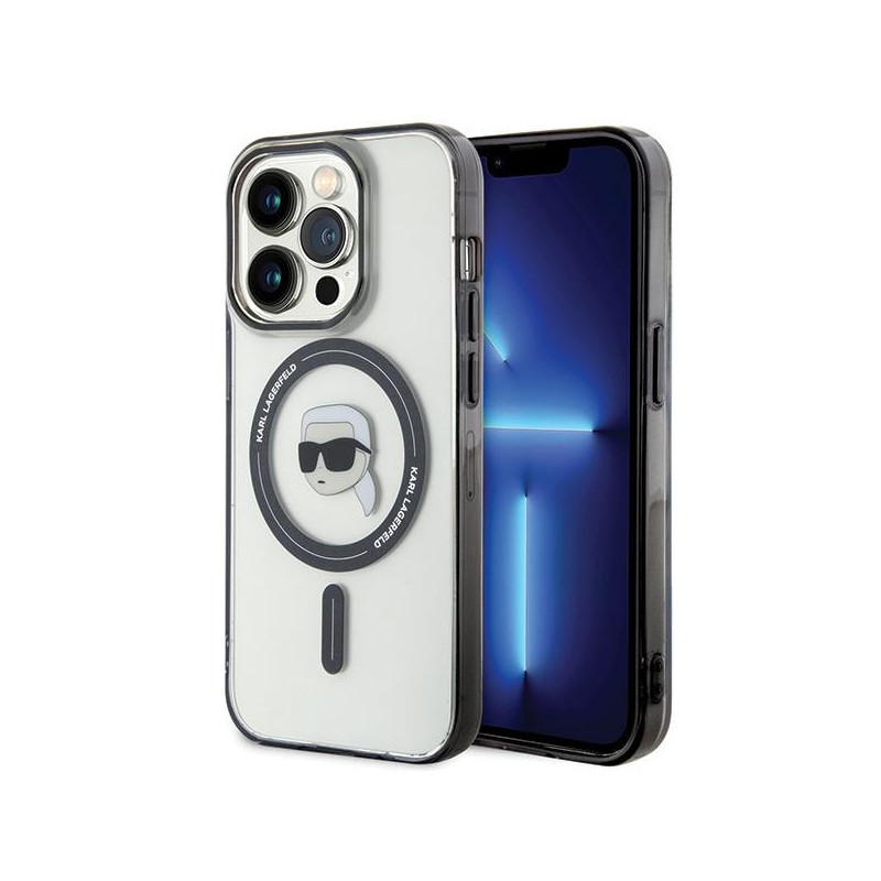 Kryt Karl Lagerfeld KLHMP15LHKHNOTK pro iPhone 15 Pro - transparent