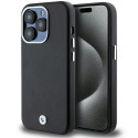 BMW pouzdro Signature Wrapped Metal MagSafe pro iPhone 14 Pro – černé