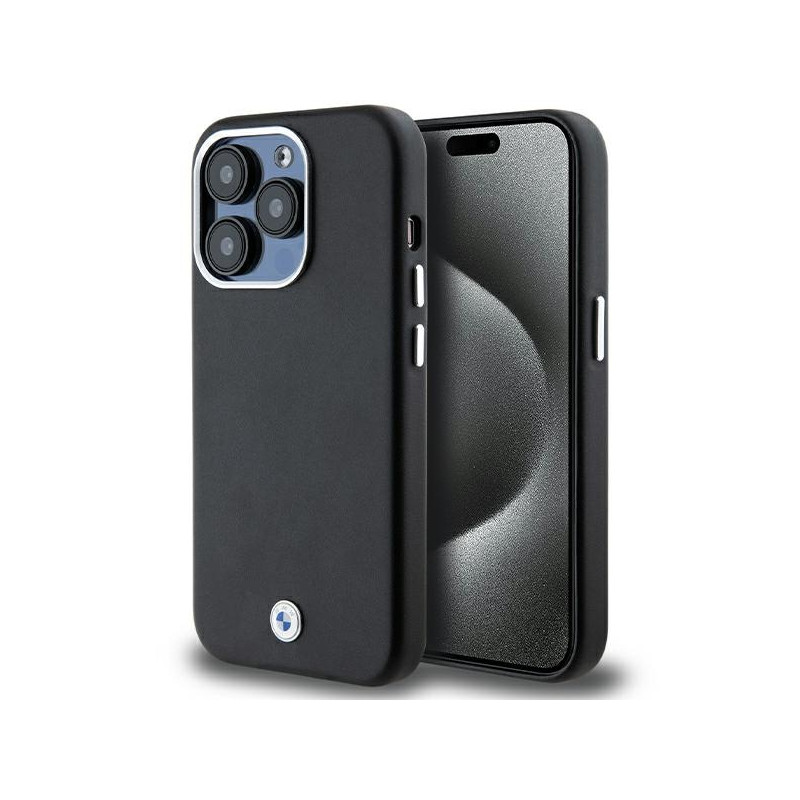 BMW pouzdro Signature Wrapped Metal MagSafe pro iPhone 14 Pro – černé