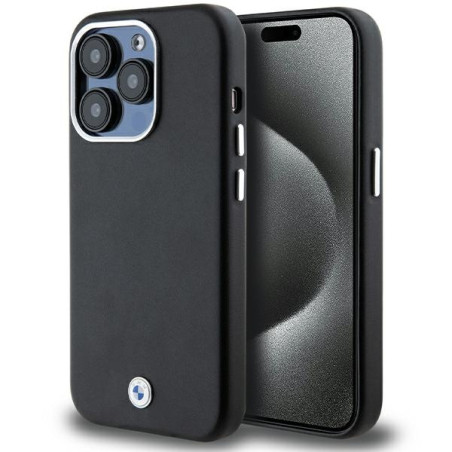 BMW pouzdro Signature Wrapped Metal MagSafe pro iPhone 14 Pro – černé