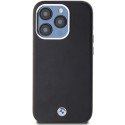 BMW pouzdro Signature Wrapped Metal MagSafe pro iPhone 14 Pro – černé