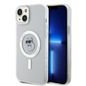 Kryt Karl Lagerfeld IML Choupette MagSafe iPhone 15 Plus - transparent