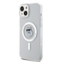 Kryt Karl Lagerfeld IML Choupette MagSafe iPhone 15 Plus - transparent