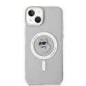 Kryt Karl Lagerfeld IML Choupette MagSafe iPhone 15 Plus - transparent
