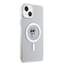 Kryt Karl Lagerfeld IML Choupette MagSafe iPhone 15 Plus - transparent