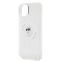 Kryt Karl Lagerfeld IML Choupette MagSafe iPhone 15 Plus - transparent