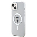 Kryt Karl Lagerfeld IKONIK MagSafe iPhone 15 Plus – transparent