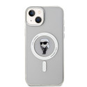 Kryt Karl Lagerfeld IKONIK MagSafe iPhone 15 Plus – transparent