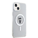 Kryt Karl Lagerfeld IKONIK MagSafe iPhone 15 Plus – transparent