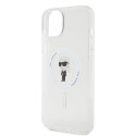 Kryt Karl Lagerfeld IKONIK MagSafe iPhone 15 Plus – transparent