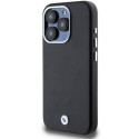 BMW pouzdro Signature Wrapped Metal MagSafe pro iPhone 15 Pro – černé