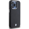 BMW pouzdro Signature Wrapped Metal MagSafe pro iPhone 15 Pro – černé