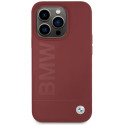 BMW silikonové pouzdro Silicone Big Logo MagSafe pro iPhone 15 Pro – červené