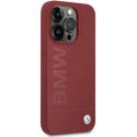 BMW silikonové pouzdro Silicone Big Logo MagSafe pro iPhone 15 Pro – červené
