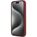 BMW silikonové pouzdro Silicone Big Logo MagSafe pro iPhone 15 Pro – červené