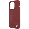 BMW silikonové pouzdro Silicone Big Logo MagSafe pro iPhone 15 Pro – červené