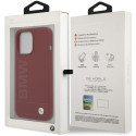 BMW silikonové pouzdro Silicone Big Logo MagSafe pro iPhone 15 Pro – červené