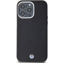 BMW MagSafe pouzdro Signature Wrapped Metal pro iPhone 15 Pro Max – černé