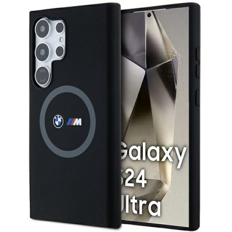 Pouzdro BMW M Silicone Printed Ring MagSafe na Samsung Galaxy S24 Ultra