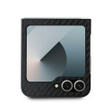 BMW pouzdro Carbon Tricolor pro Samsung Galaxy Z Flip 6 – černé