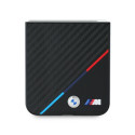 BMW pouzdro Carbon Tricolor pro Samsung Galaxy Z Flip 6 – černé