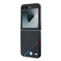 BMW pouzdro Carbon Tricolor pro Samsung Galaxy Z Flip 6 – černé