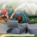 Choetech velká skládací solární nabíječka 80W DC, USB C, 2x USB PD, QC černá (SC007)