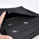 Choetech velká skládací solární nabíječka 80W DC, USB C, 2x USB PD, QC černá (SC007)