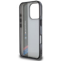 Pouzdro BMW Motosport IML Vertical Stripe pro iPhone 16 Pro - šedé