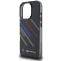 Pouzdro BMW Motosport IML Random Stripes pro iPhone 16 Pro - černé