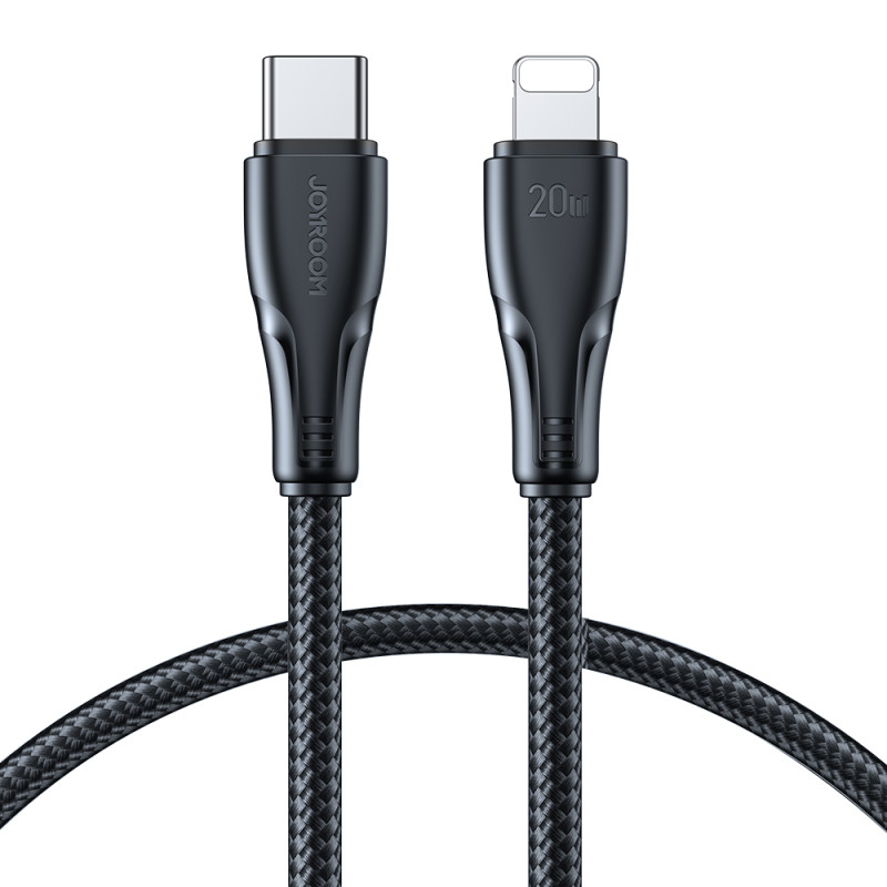 Kabel Joyroom Surpass Series A11 Lightning / USB-C 20W 0,25 m - černý