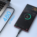 Joyroom Surpass Series A11 USB-A / USB-C 3A cable 0.25 m - black