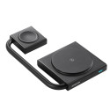 Indukční nabíječka 2 v 1 Joyroom JR-WQN05 15W MagSafe / Qi skládací - černá