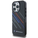 BMW Motosport IML Random Stripes Pouzdro na iPhone 16 Pro Max - černé