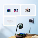 Indukční nabíječka 2 v 1 Joyroom JR-WQN05 15W MagSafe / Qi skládací - černá