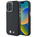 BMW M Smooth pevné kovové MagSafe pouzdro na iPhone 16 Pro - černé