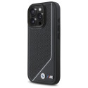 BMW M Perforated Twisted Line MagSafe pouzdro na iPhone 16 Pro - černé