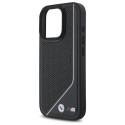 BMW M Perforated Twisted Line MagSafe pouzdro na iPhone 16 Pro - černé
