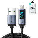 Joyroom Prism Series A16 Lightning / USB-A Cable 2.4A 1.2m with LED Display - Black