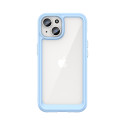 AG PREMIUM Zesílené pouzdro s pružným rámem pro iPhone 15 Plus Outer Space - modré