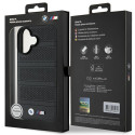 BMW M Perforated And Stitched Line MagSafe pouzdro na iPhone 16 - černé