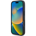 BMW kožené pouzdro Leather Hot Stamp pro iPhone 16 Pro – černé