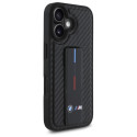 BMW M Grip Stand Smooth a karbonové pouzdro na iPhone 16 - černé