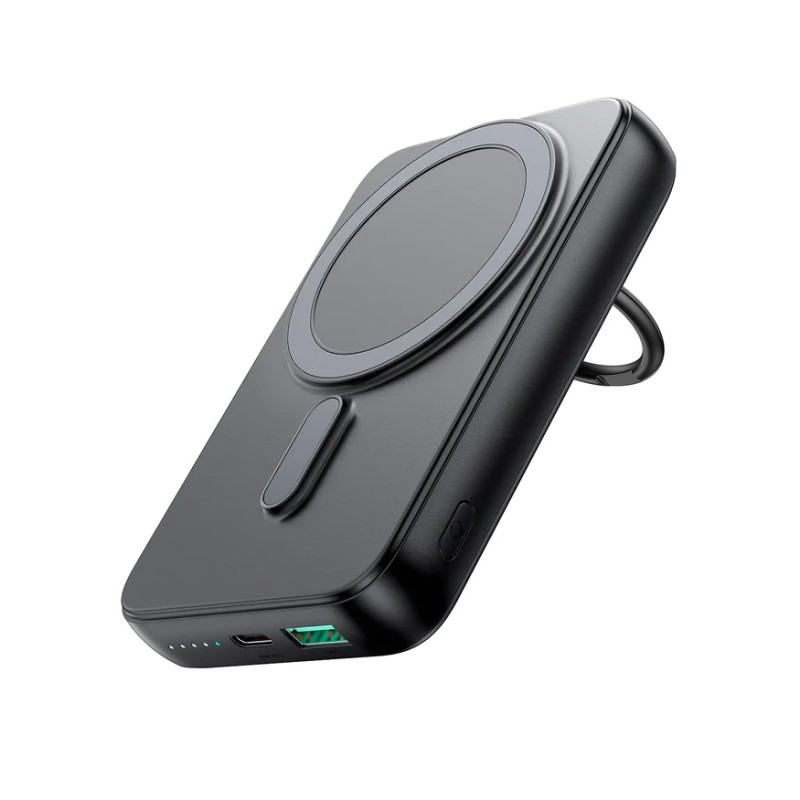 Powerbanka Joyroom JR-W050 20W MagSafe bezdrátová 10000mAh se stojánkem + kabel USB-C - černá