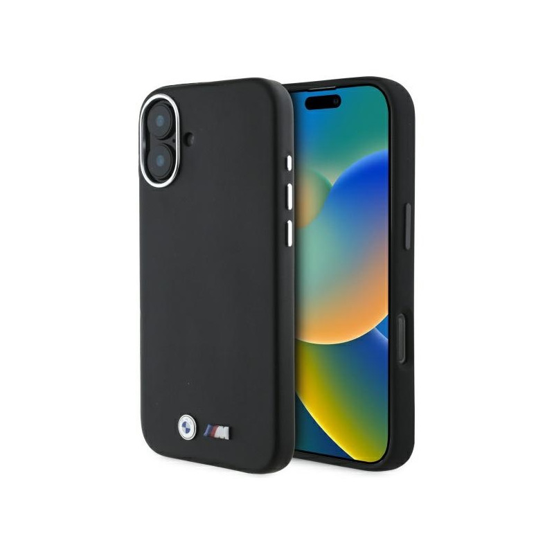 BMW M Smooth pevné kovové MagSafe pouzdro na iPhone 16 - černé